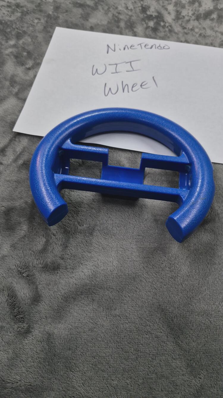 Generic Racing Steering Wheel for Nintendo Wii Remote Controller Blue Mario Kart